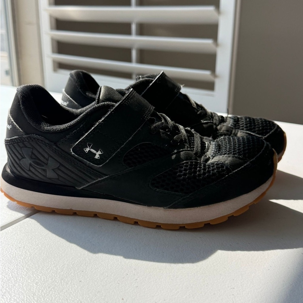 Under Armour Kids Black and White Sneakers